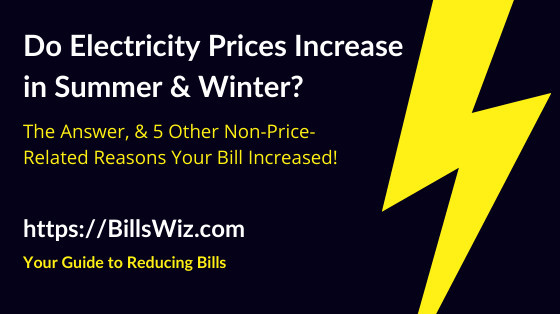 do electricity rates change seasonally