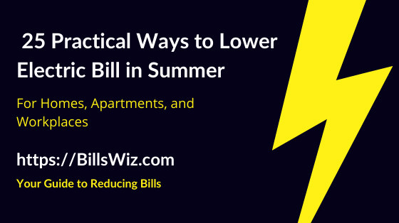 save on electric bill in summer