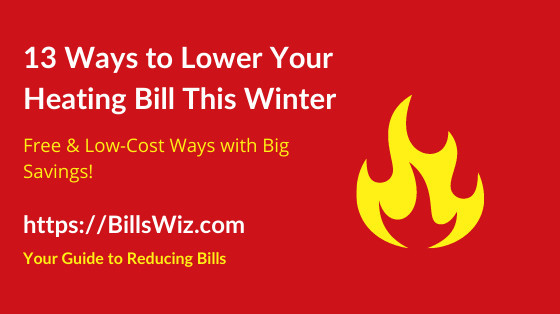 how to lower heating bill